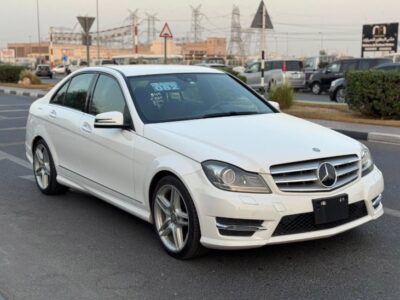 2014 MERCEDES BENZ C350 V6 Body Kit AMG AUCTION GRADE 4/B White Black