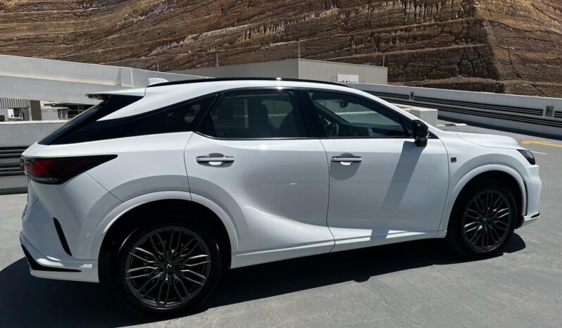 2024 Lexus RX 500h 2.4L inline 4-cylinder Hybrid Engine White Red