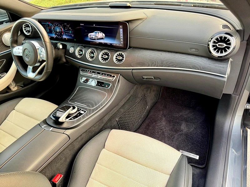 2019 Mercedes-Benz E-Class E450 4Matic E450 Coupe Grey White