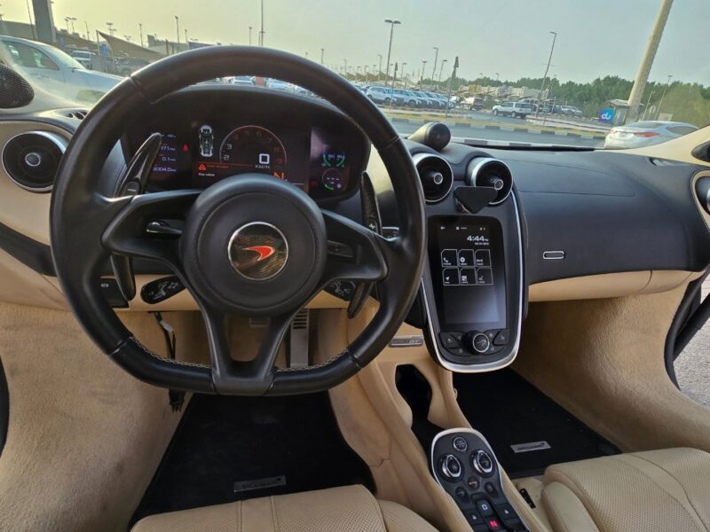 McLaren 570 GT Model 2017 Powerful V8 Twin-Turbo Engine Red Beige
