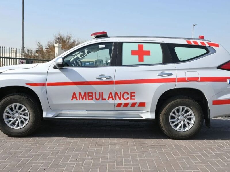 2023 Mitsubishi Pajero MITSUBISHI PAJERO SPORT 2.5L AMBULANCE 4WD A/T White Black