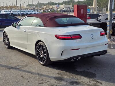 Mercedes-Benz E450 Coupe 2023 AMG SPORT RIMS Full specifications White Red