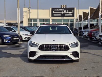 Mercedes-Benz E450 Coupe 2023 AMG SPORT RIMS Full specifications White Red