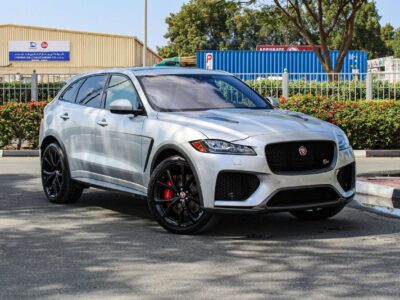 Jaguar F Pace SVR 5.0L Engine 2019 Jaguar F-Pace SVR Silver White