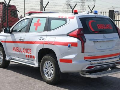2023 Mitsubishi Pajero MITSUBISHI PAJERO SPORT 2.5L AMBULANCE 4WD A/T White Black