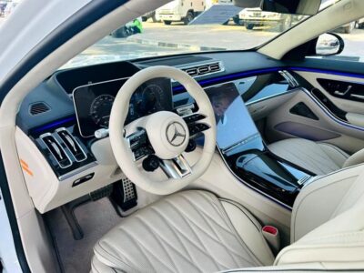 2025 Mercedes-Benz S-Class S 63 4Matic Plus E Performance White Beige