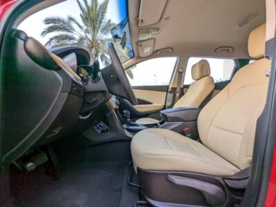2016 Hyundai Santa Fe Comfort Plus GCC Mint Condition Red Beige