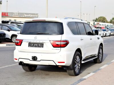 2021 Nissan Patrol SE Platinum 6 Cylinder Engine White Orange GCC Specs