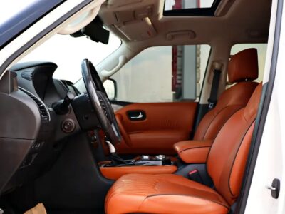 2021 Nissan Patrol SE Platinum 6 Cylinder Engine White Orange GCC Specs
