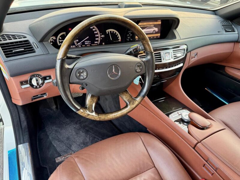 2007 Mercedes-Benz CL 550 5.5-liter V8 engine White Tan