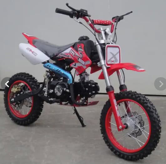 Dirt bike 125CC Electric start Automatic 4 stroke engine single cylinder Orange
