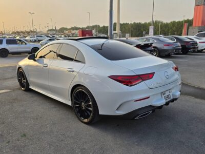 2023 Mercedes-Benz CLA 250 turbocharged 2.0-liter inline-4 engine White Red