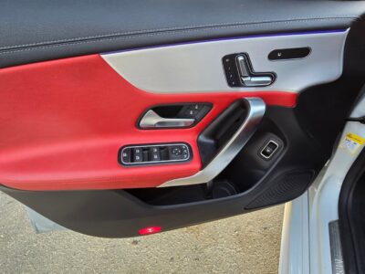 2023 Mercedes-Benz CLA 250 turbocharged 2.0-liter inline-4 engine White Red