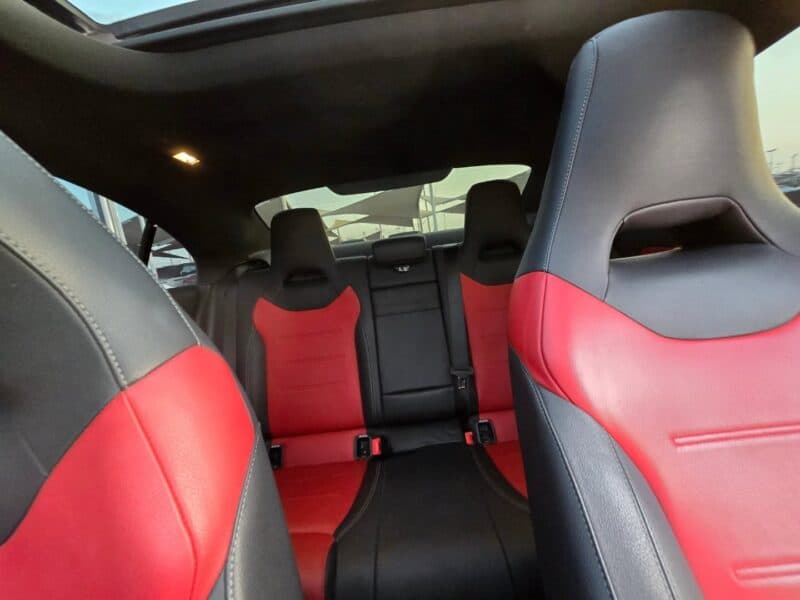2023 Mercedes-Benz CLA 250 turbocharged 2.0-liter inline-4 engine White Red