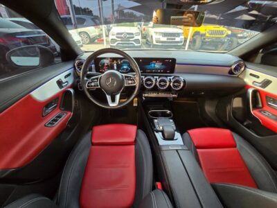 2023 Mercedes-Benz CLA 250 turbocharged 2.0-liter inline-4 engine White Red