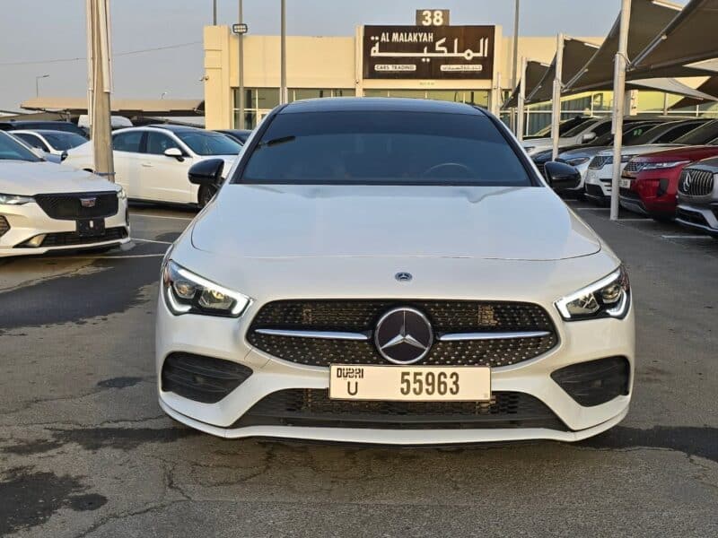 2023 Mercedes-Benz CLA 250 turbocharged 2.0-liter inline-4 engine White Red