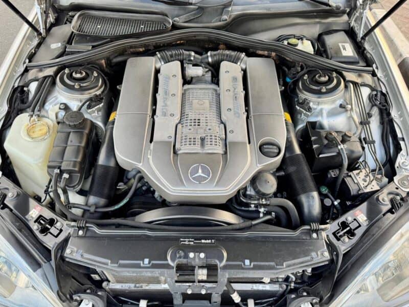 2003 Mercedes-Benz S 55 AMG 5.4 liters V8 Engine Silver Black