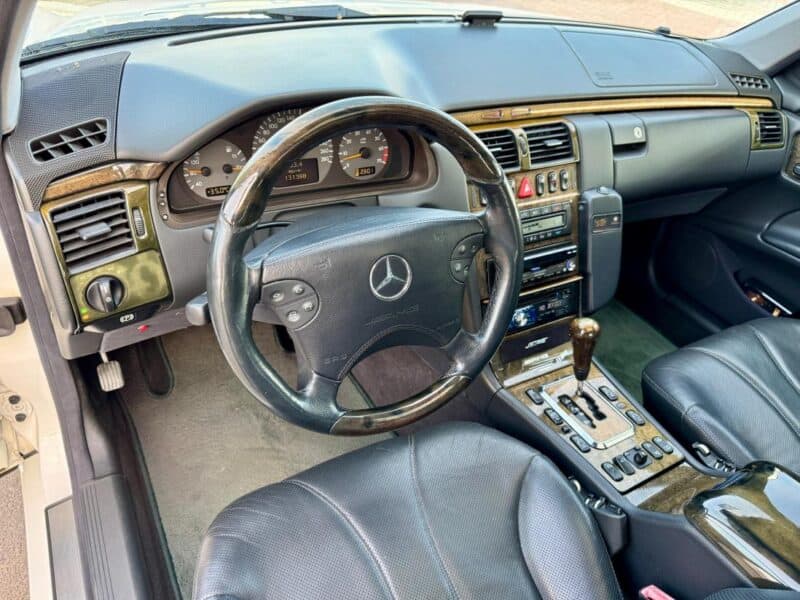 2000 Mercedes-Benz E 55 AMG 5.4 liters V8 Engine White Black