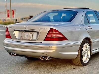 2003 Mercedes-Benz S 55 AMG 5.4 liters V8 Engine Silver Black