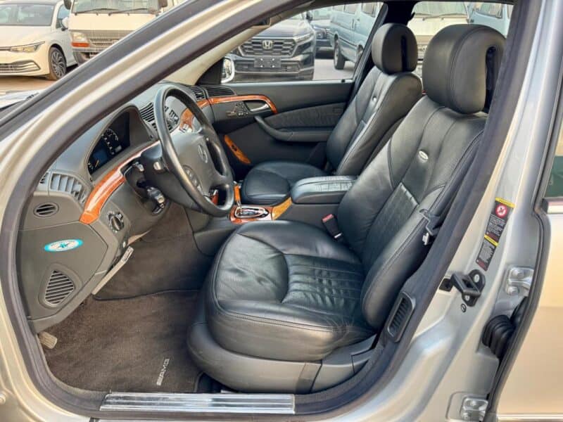 2003 Mercedes-Benz S 55 AMG 5.4 liters V8 Engine Silver Black