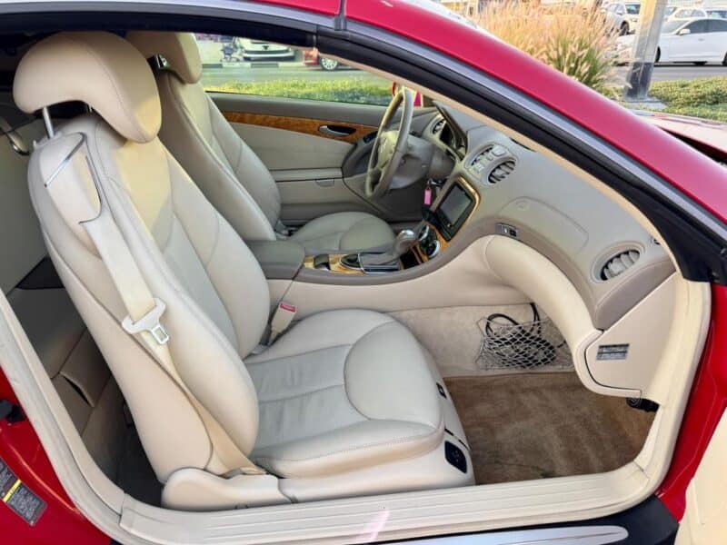 2004 Mercedes-Benz SL 350 3.7 liters V6 Engine Red Beige