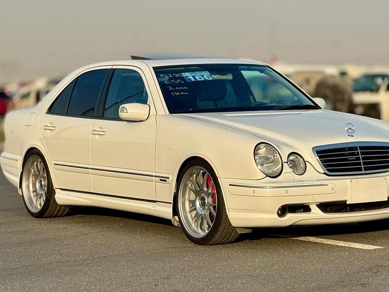 2000 Mercedes-Benz E 55 AMG 5.4 liters V8 Engine White Black