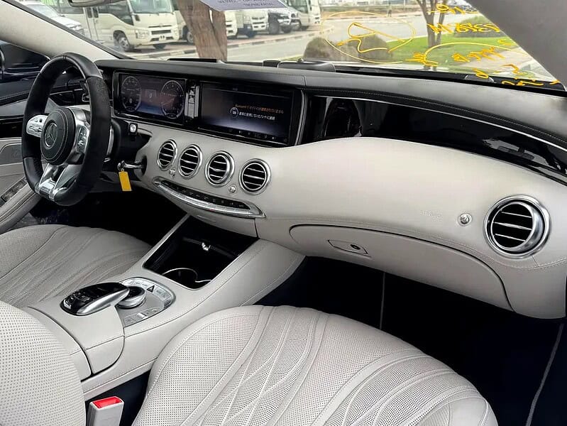 2015 Mercedes-Benz S-Class S 63 AMG Coupe 8 Cylinder Engine Blue Beige