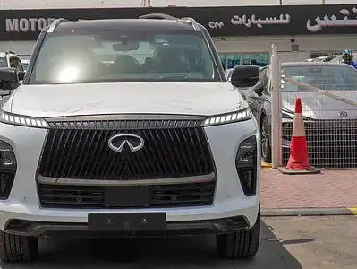 2025 Infiniti QX80 Autograph 3.5 litre V6 Engine Petrol White Burgundy