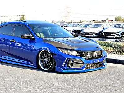 2020 Honda Civic RS TURBO FULLY MODIFIED Blue Beige GCC Specs