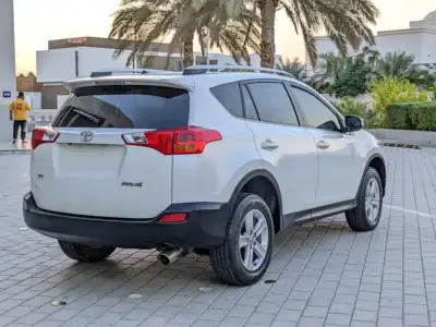 2014 Toyota Rav 4 EX 4 Cylinders Engine Petrol White Beige SUV