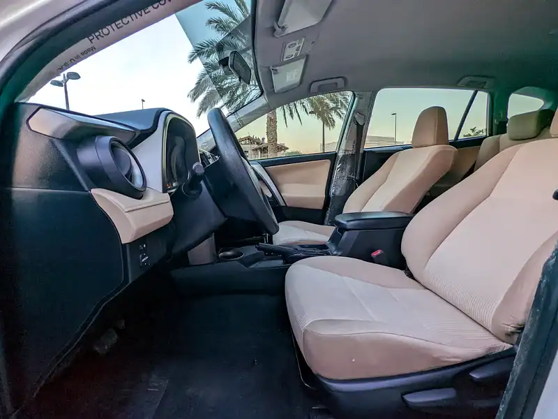 2014 Toyota Rav 4 EX 4 Cylinders Engine Petrol White Beige SUV