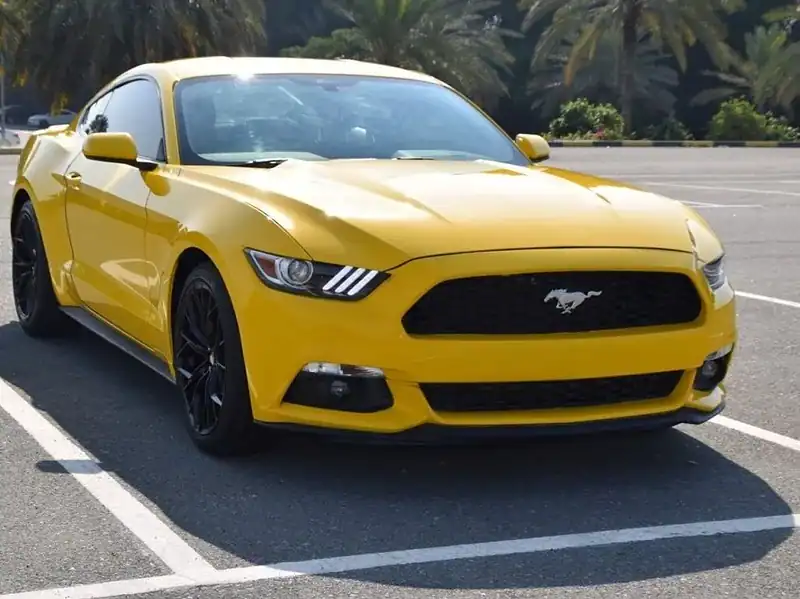 2015 Ford Mustang Premium Ford 3.7 litre 6 Cylinder Engine Yellow Black