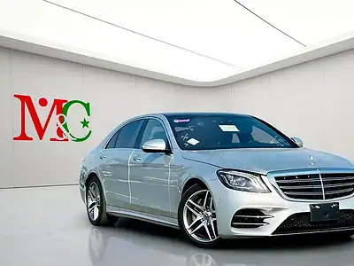2018 Mercedes-Benz S-Class S 560 4MATIC 8 Cylinder Engine Silver Black