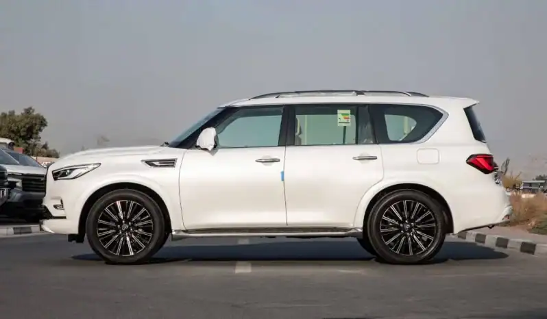 2025 Infiniti QX80 5.6 litre V8 Engine Petrol GCC Spec 0KM White Tan