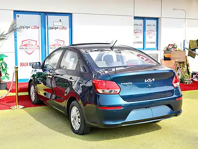 2022 Kia Pegas MPI Top 4 Cylinders Engine Blue Black Sedan GCC Specs