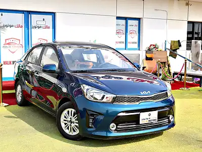 2022 Kia Pegas MPI Top 4 Cylinders Engine Blue Black Sedan GCC Specs