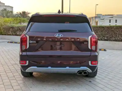 2022 Hyundai Palisade Calligraphy 6 Cylinders Engine Burgundy Black SUV