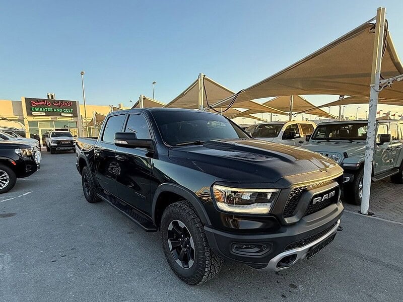 2019 RAM 1500 Rebel Crew Cab 5.7L 8 Cylinders Engine Petrol Black Red