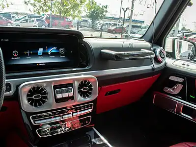 2020 Mercedes-Benz G-Class G 63 AMG 8 Cylinders Engine White Red SUV