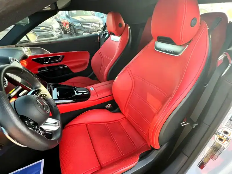 2023 Mercedes-Benz SL-Class SL 43 AMG 4 Cylinder Engine White Red Coupe