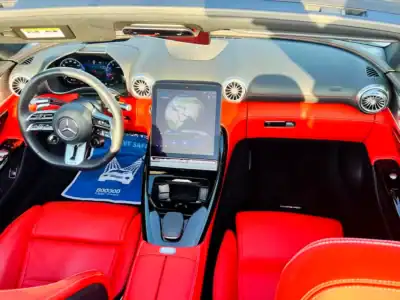 2023 Mercedes-Benz SL-Class SL 43 AMG 4 Cylinder Engine White Red Coupe