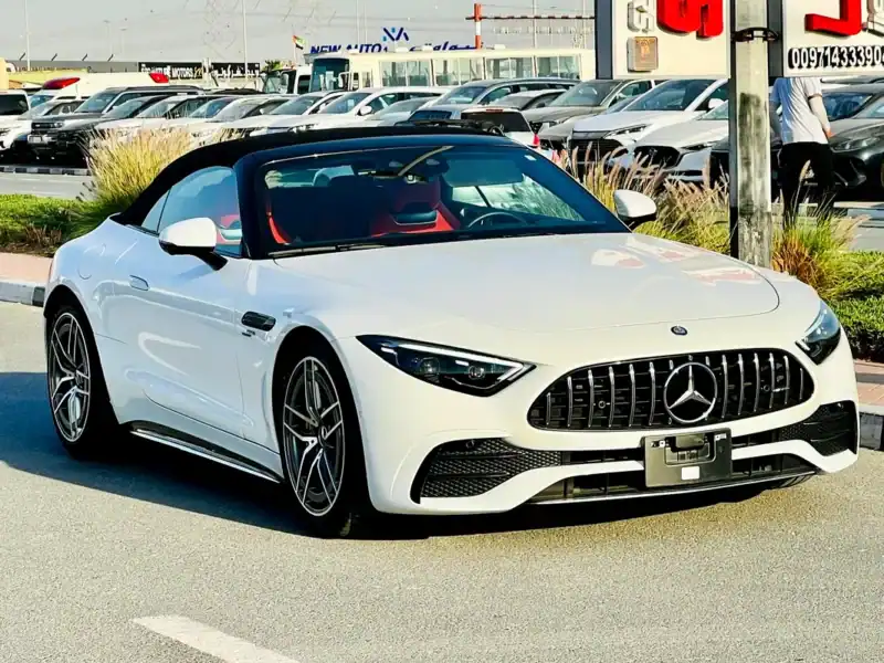 2023 Mercedes-Benz SL-Class SL 43 AMG 4 Cylinder Engine White Red Coupe