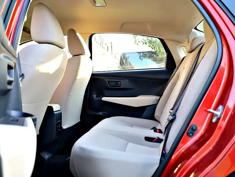 2023 Toyota Yaris S 4 Cylinders Engine Red Beige Sedan GCC Specs