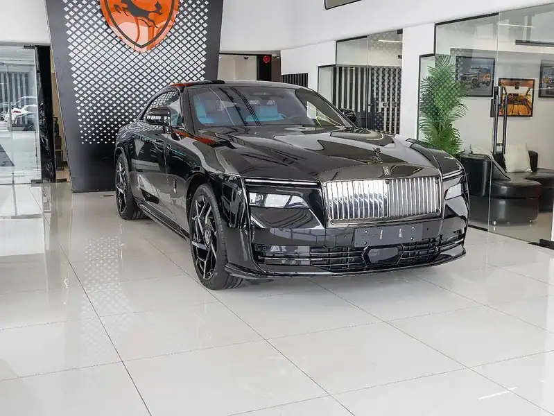 2025 Rolls-Royce Spectre Coupe Black Badge Black Blue 2 Tone Interior Coupe