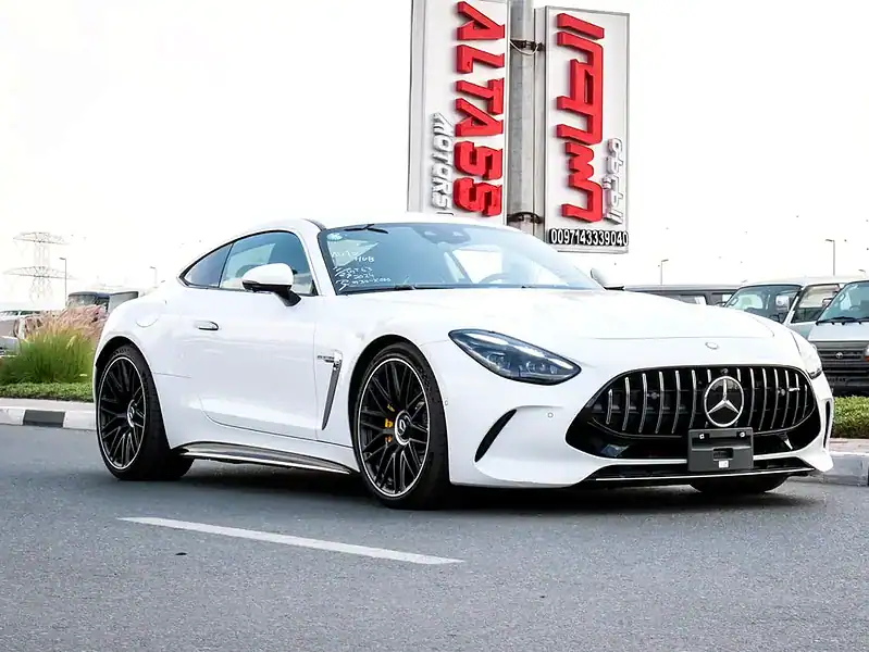 2024 Mercedes-Benz AMG GT 8 Cylinder Engine White Black Coupe