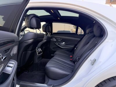 2018 Mercedes-Benz S63L AMG V8 Twin-turbocharged Engine White Black