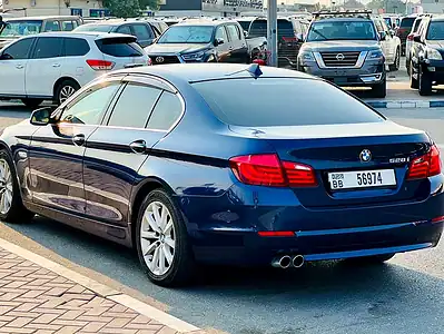 2010 BMW 5-Series 528i 6 Cylinders Engine Blue Beige Sedan
