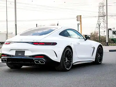 2024 Mercedes-Benz AMG GT 8 Cylinder Engine White Black Coupe