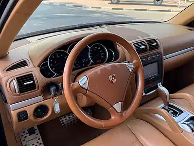 2007 Porsche Cayenne S 8 Cylinders Engine Black Beige SUV