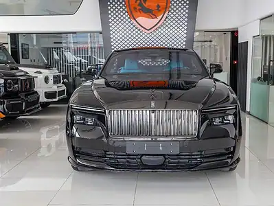 2025 Rolls-Royce Spectre Coupe Black Badge Black Blue 2 Tone Interior Coupe